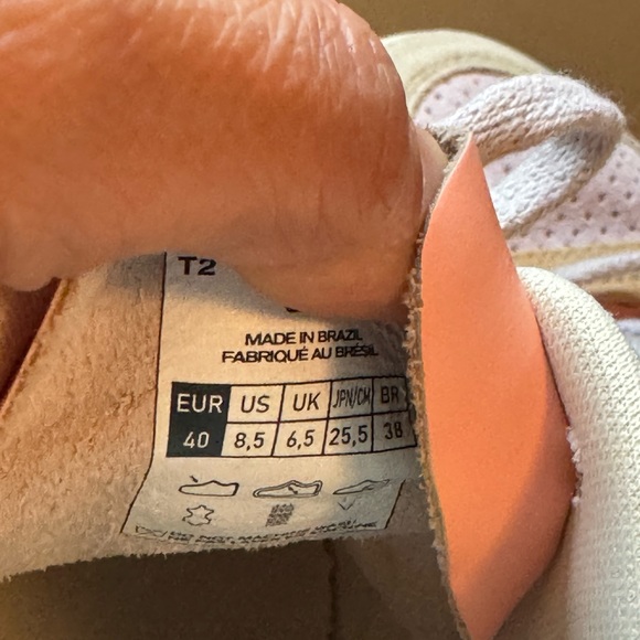 Veja V-10 SUEDE MULTICO PEACH EUC Women EUR 40, US 8.5 - Picture 8 of 10